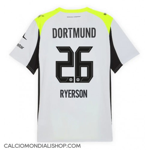 Maglie da calcio Borussia Dortmund Julian Ryerson #26 Seconda Maglia 2025-26 Manica Corta